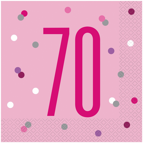 Unique Party Papirservietter 70 Tall Rosa