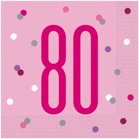 Unique Party Papirservietter Tallet 80 Rosa