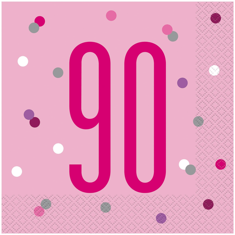 Unique Party Papirservietter Tallet 90 Rosa