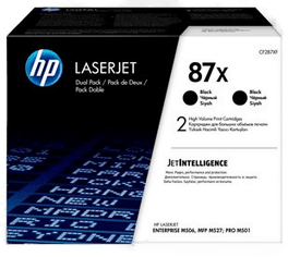 HP 87X Tonerkassett Svart, twin pack