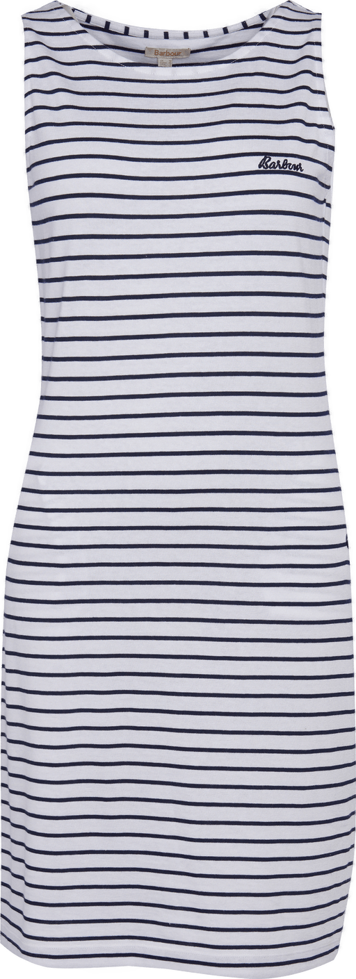 Barbour Dalmore Striped Dress White/Navy