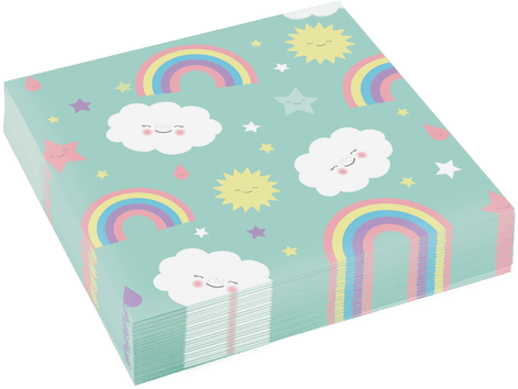 Riethmüller Servietter Rainbow & Cloud Grønn