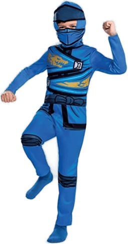 Lego NINJAGO Jay-kostyme 7-8 år