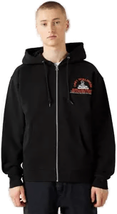 Obey Heavyweight zip-hettegenser Blå L