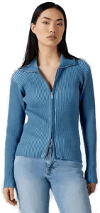 Obey Onyx cardigan Blå XS