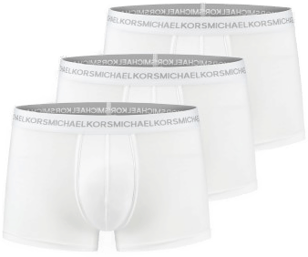 Michael Kors 3P Supreme Touch Trunks Hvit