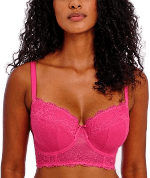 Freya Fancies Longline BH Sjokk Rosa