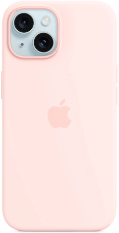 Apple MagSafe silikondeksel iPhone 15 Rosa