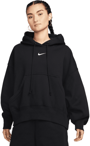 Nike Phoenix Fleece hettegenser dame - Svart