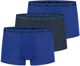 Michael Kors 3P Supreme Touch Trunks Blå