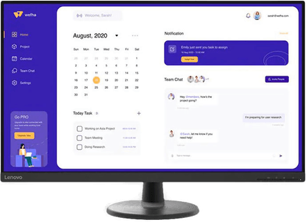 Lenovo D32u-40 32" 4K LED-skjerm