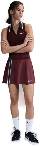 NikeCourt Slam Dri-FIT tennisskjørt - Rød