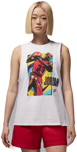 Jordan ermeløs T-skjorte dame - Brun