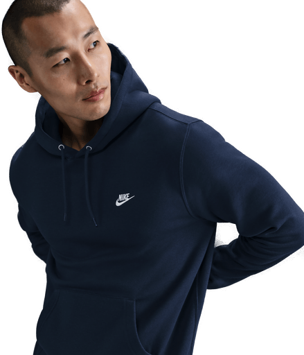 Nike Club fleecehettegenser - Blå