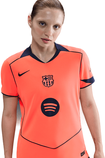 Nike FC Barcelona 2025/26 Dri-FIT fotballdrakt dame - Oransje