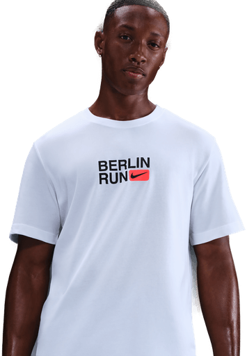 Nike Dri-FIT løpe-T-skjorte herre - Hvit