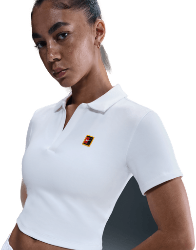 NikeCourt Heritage tennispoloskjorte dame - Hvit