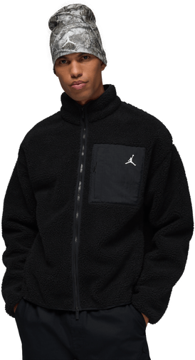 Jordan Flight shearling-jakke til herre - Svart