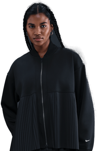 Nike plissert jakke dame - Svart