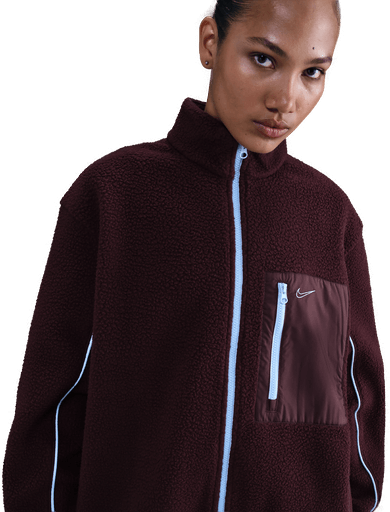 Nike lodden fleecejakke dame - Rød