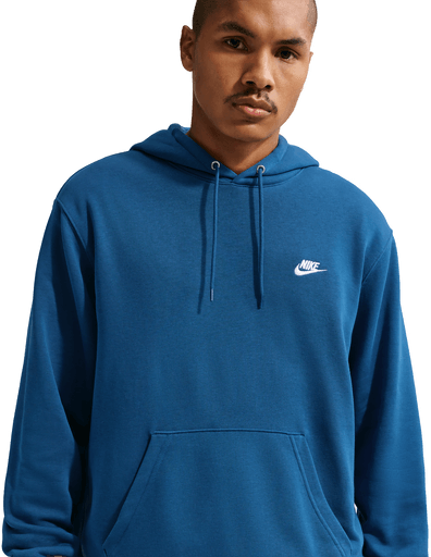 Nike Club frottéhettegenser - Blå