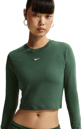 Nike Chill Knit langermet overdel dame - Grønn