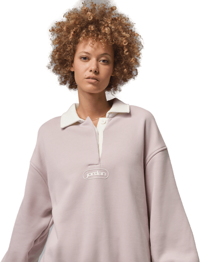 Jordan Flight Fleece rugbyoverdel - Rosa