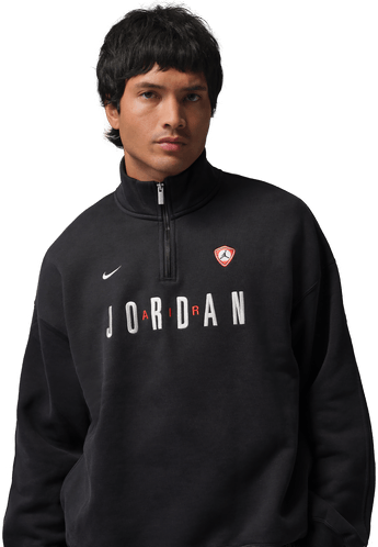 Jordan Flight fleecegenser med kvart glidelås