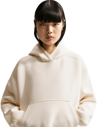 Nike Pregame Fleece hettegenser dame - Hvit