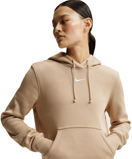 Nike Phoenix Fleece hettegenser dame - Brun