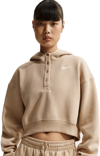 Nike Phoenix Henley-hettegenser dame - Brun