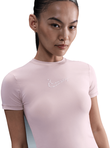 Nike tettsittende T-skjorte dame - Rosa