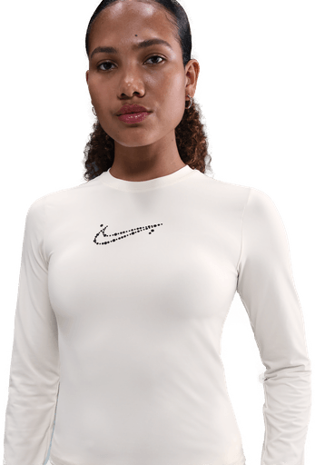 Nike tettsittende langermet T-skjorte dame - Brun