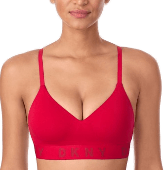 DKNY Cozy Boyfriend Wirefree Push-Up Bra Rød