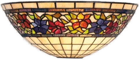 ArtiStar FLORA vegglampe tiffany-stil