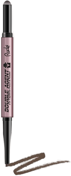 Rude Cosmetics Double Agent Eyebrow Pencil Neutural Brown