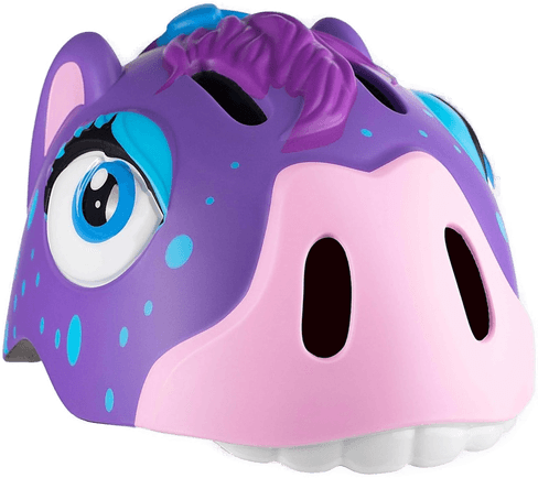 Crazy Safety Sykkelhjelm Hest Lilla