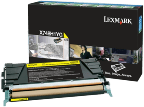 Lexmark X748H1YG Tonerkassett gul 10.000 sider