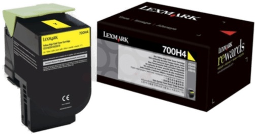 Lexmark 700H4 Tonerkassett Gul