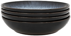 Denby Halo pastaskål 22 cm 4 stk blå/svart