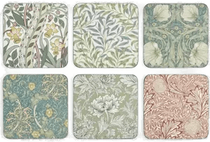 Pimpernel William Morris glassunderlag 6-pakning