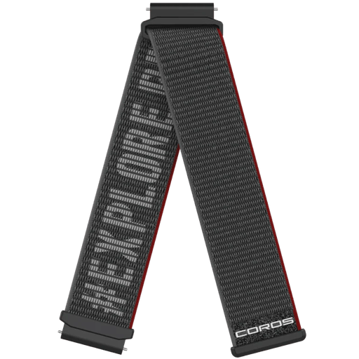 Coros Nordic Nylon Watchband 20mm - Black