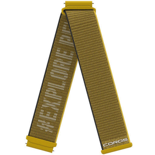 Coros Nordic Nylon Watchband 22mm - Yellow
