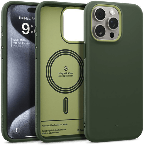 Spigen Nano Pop MagSafe deksel iPhone 15 Pro - Avo Green