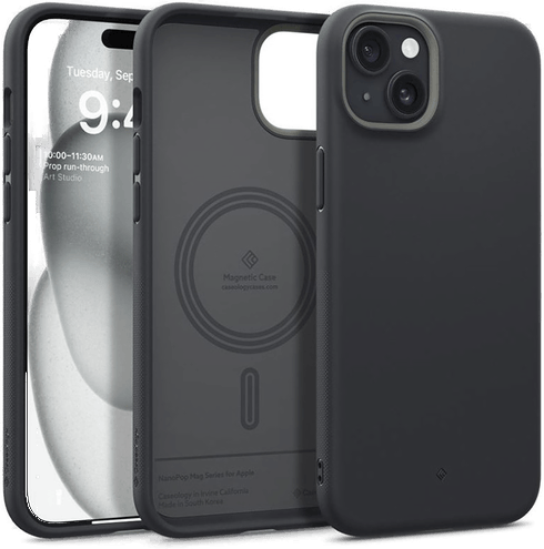 Spigen Nano Pop MagSafe deksel iPhone 15 - Black Sesame
