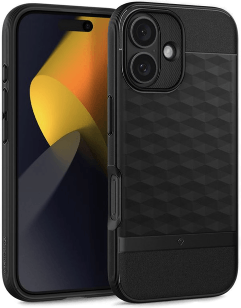 Spigen Parallax MagSafe Deksel iPhone 16 - Matt Sort