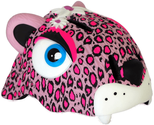Crazy Safety Leopard Sykkelhjelm Rosa