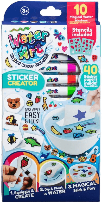 Water Art Klistremerkepakke 12 farger