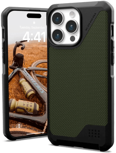 Urban Armor Gear Metropolis LT Deksel iPhone 15 Pro Max Olive