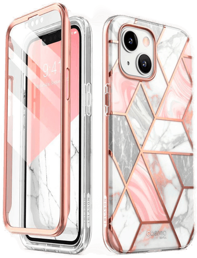 Supcase Cosmo Deksel iPhone 14 Plus Pink Marble
